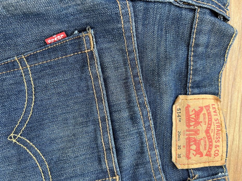 Levi's 514 Pantaloni de Bărbați din Jean în Croială Slim Albastru