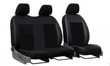 Set huse scaune auto, universale, fata 2+1, material jacquard, negru
