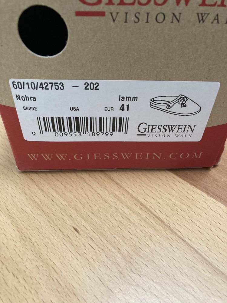 Papuci de casa Gieswein lână marime 41
