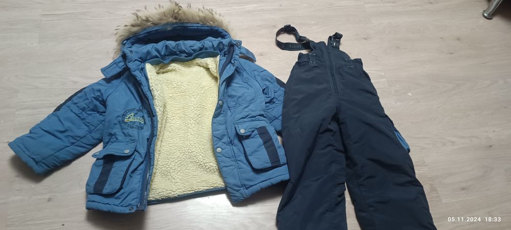 Куртка и комбинезон 2500т детский зима рост 122