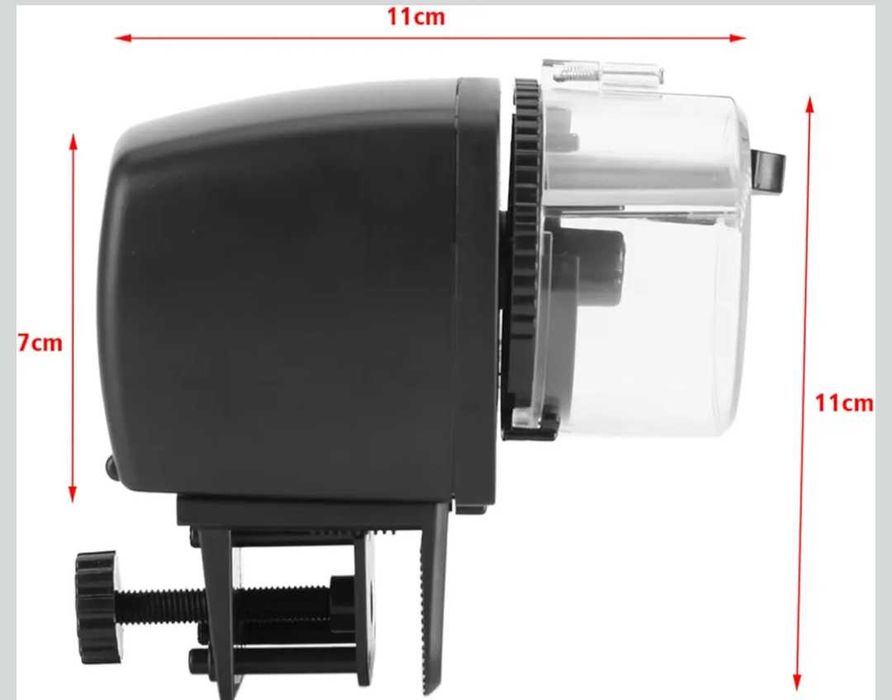 Дозатор за рибки с таймер, автоматична машина за аквариумна храна