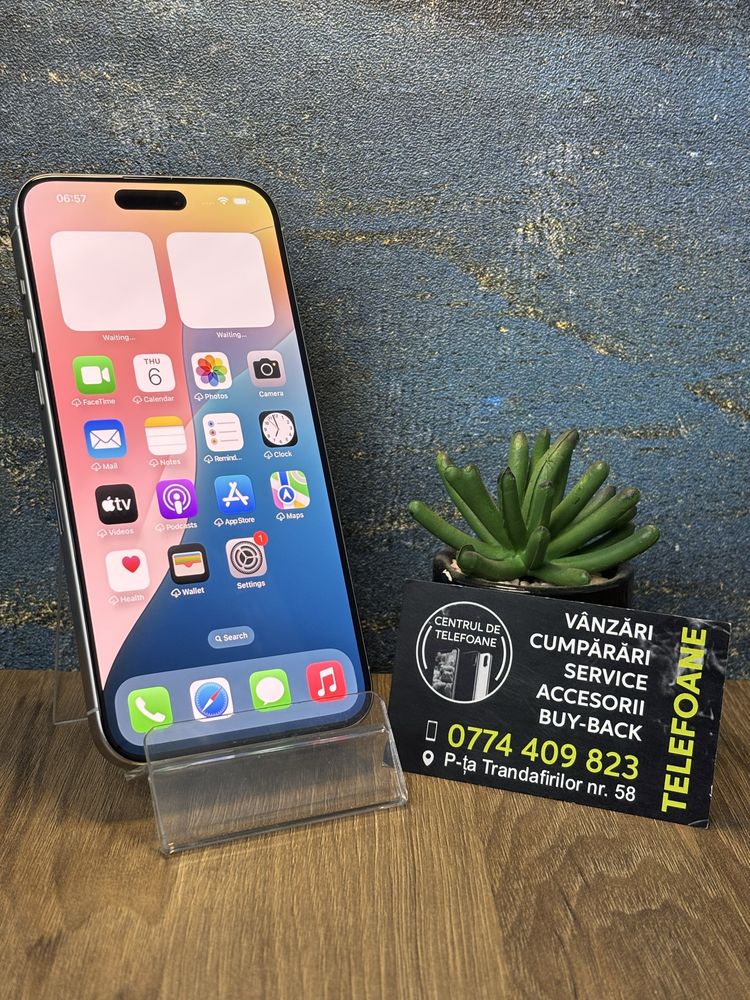 Iphone 15 Pro Max/256Gb/Garantie 2Ani Centrul de Telefoane/Rate