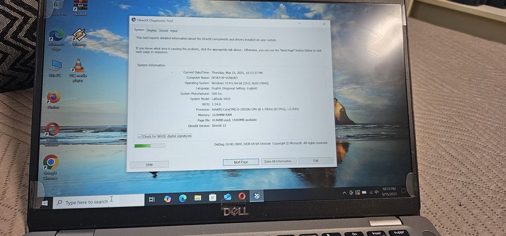 Laptop Dell Latitude i5 a10a ram 16Gb ddr4  video 8Gb ssd modem 4G w10