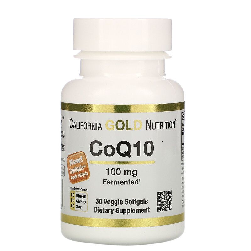 California Gold Nutrition, CoQ10, 100 mg, 30 Veggie Softgels