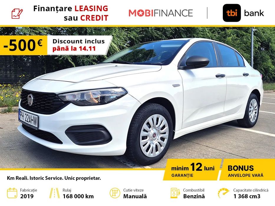 Fiat Tipo TVA inclus, deductibil / Istoric Service / Euro 6 / 12 luni garanție