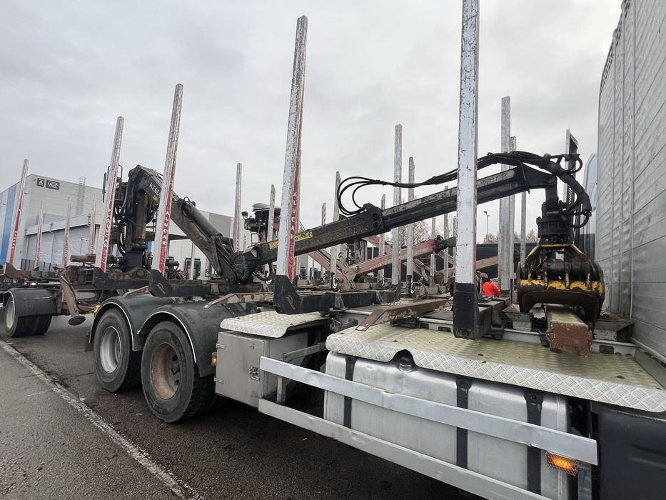 Scania R 2011 macara Kesla transport Forestier macara bustean