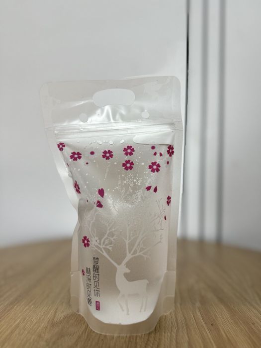 Стакан-пакет для напитков,бабл ти,соков.    Тапиока