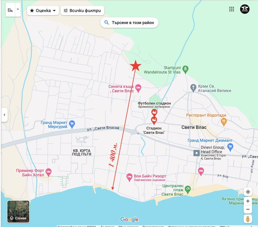 Продава се Едностаен апартамент в Свети Влас - 22 кв.м за 1023 €/кв.м - Снимка #12