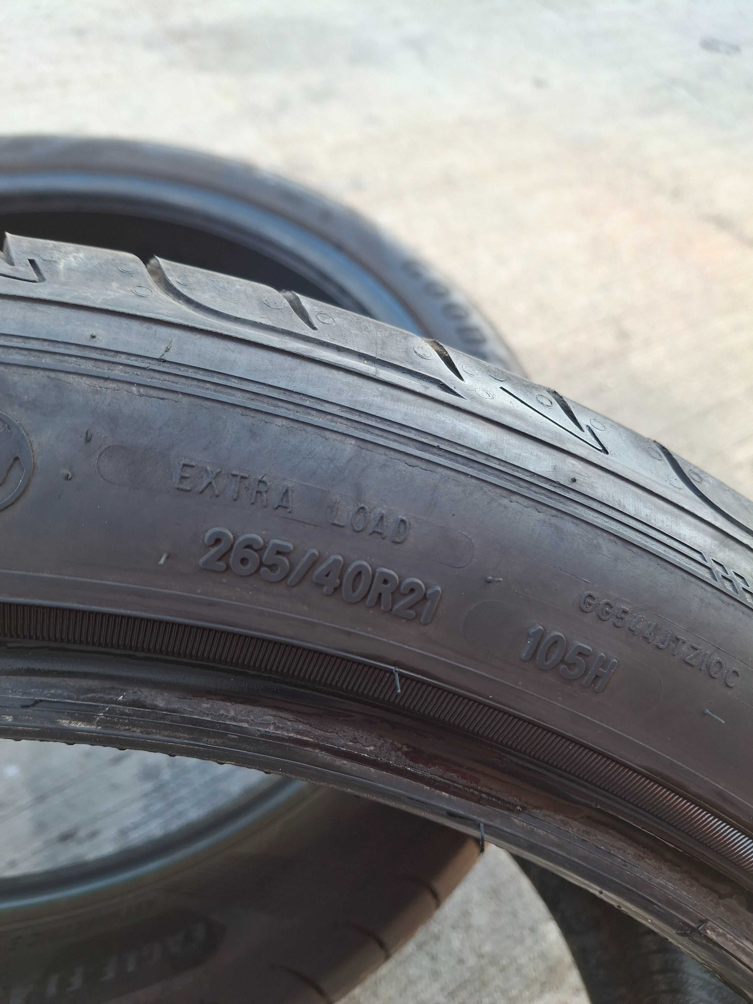 2бр. летни гуми 265/40/21  Goodyear като нови DOT 3822