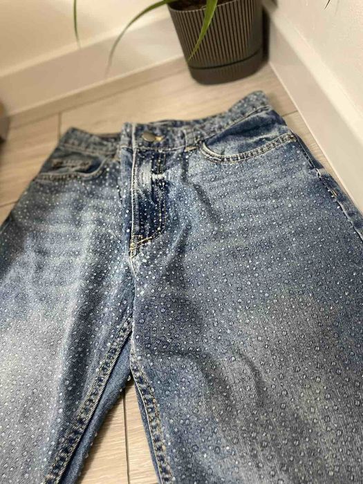 Дънки с камъни Zara - размер 34