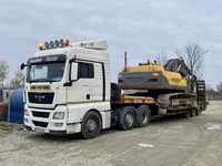 Efectuez transport - inchiriez trailer platforma utilaje agabaritic