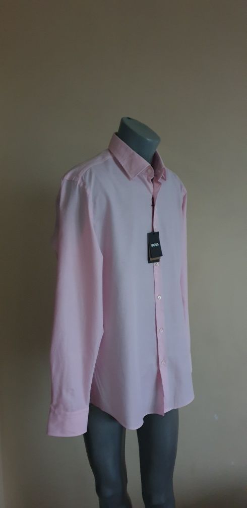 Hugo Boss Regular Fit Pique Cotton / 41/ 16/ L НОВО ОРИГИНАЛ Мъж Риза