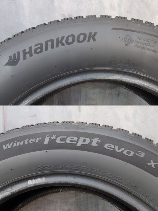 4бр зимни гуми 225/65/17 Hankook Winter I Cept Evo 3, SUV
dot22
6.5mm