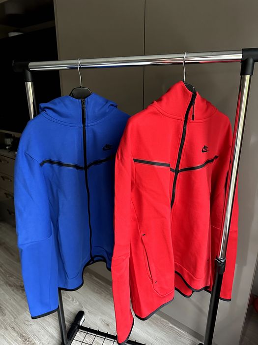 Nike Tech Fleece Red and Blue