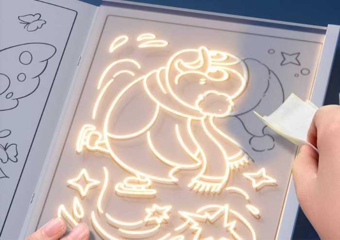 Графический планшет с LED-подсветкой с маркерами и подставкой dm30