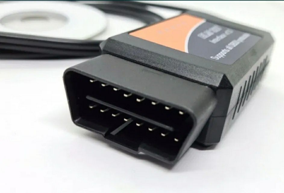 Адаптор OBD2 - ELM327 версия 1.5 с USB   шнуром.