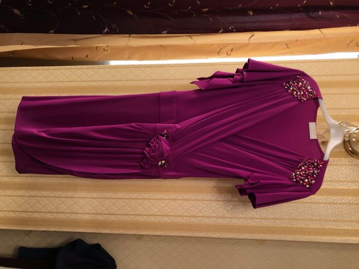 Вечернее яркое платье. Пурпурный цвет. Размер 48-50.