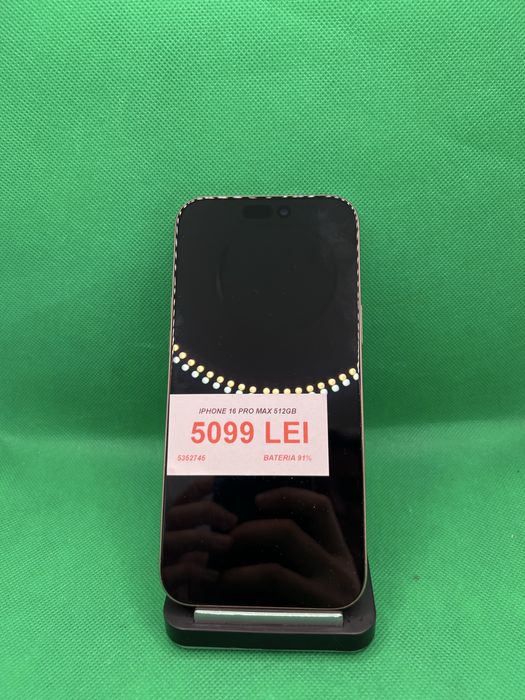 Iphone 16 Pro Max 512GB, bateria 91%, Lazar Amanet Crangasi 53527
