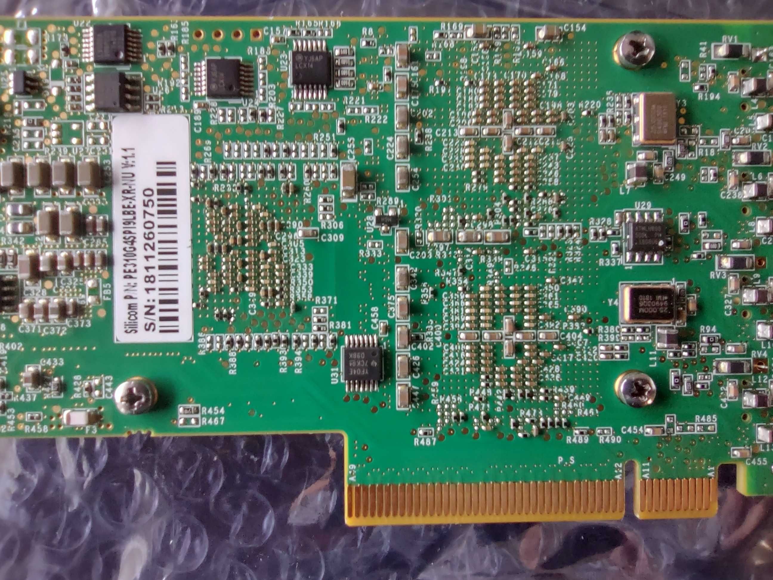 X520-DA4 LP Silicom PE310G4SPI9L 10Gb QP Мрежов Адаптер Intel 82599ES