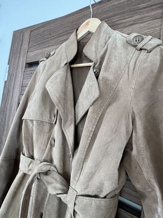 Trench din piele naturala S