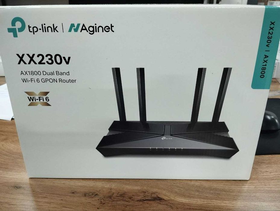 Tp-link Gpon XX230v AX1800 wifi6  Dual Band 4ta shox new