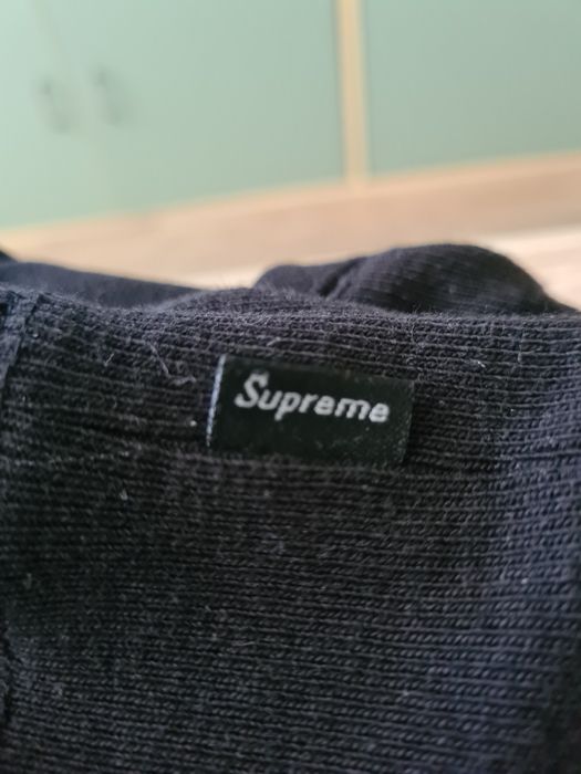 Supreme Black Bandana Box logo
