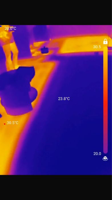Servicii termografie termografiere pardoseala izolatii cu Topdon