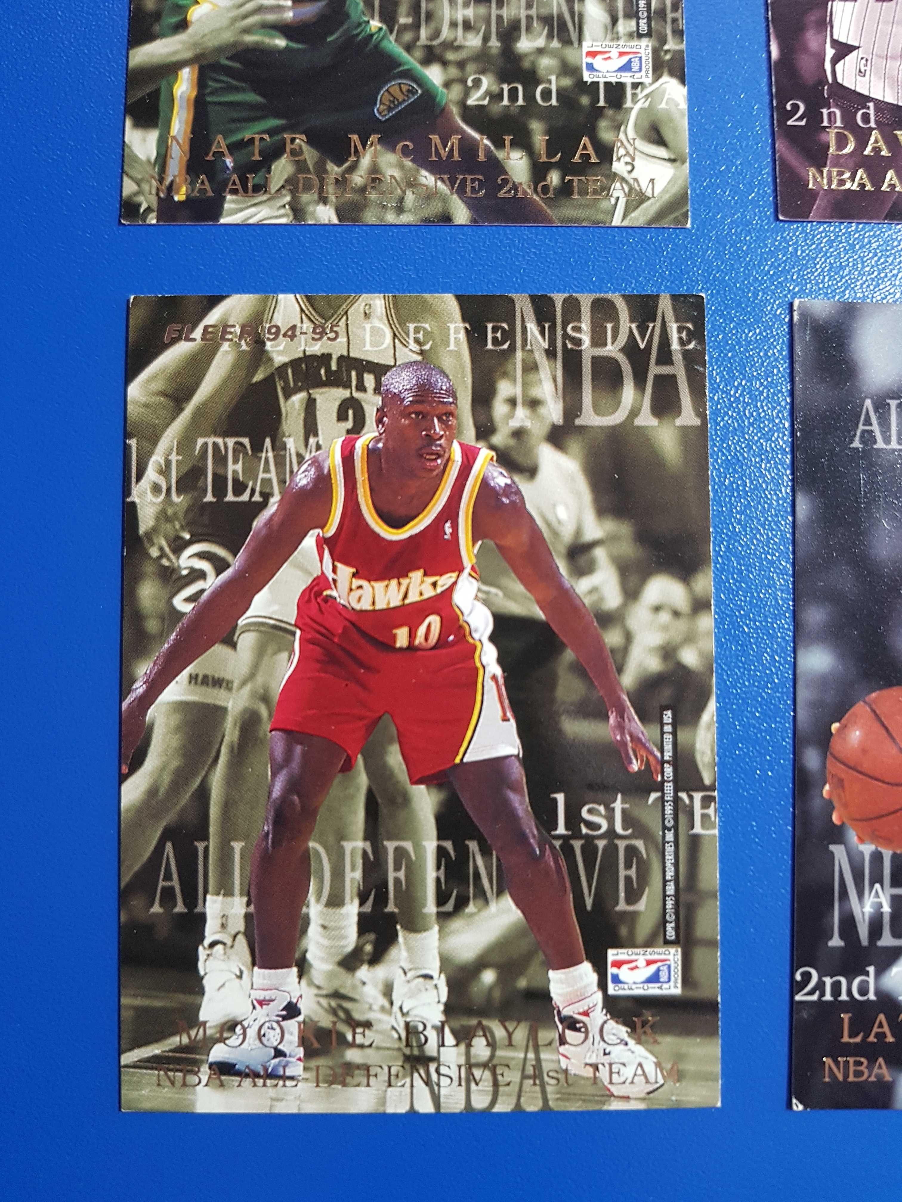 Set complet NBA All-Defensive Team 1994-95 Fleer European NBA