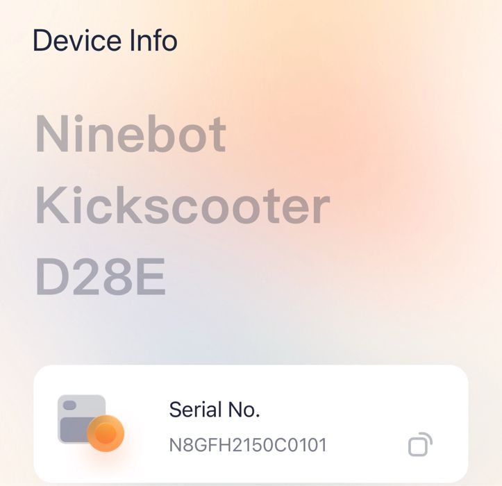 Тротинетка Ninebot d28e