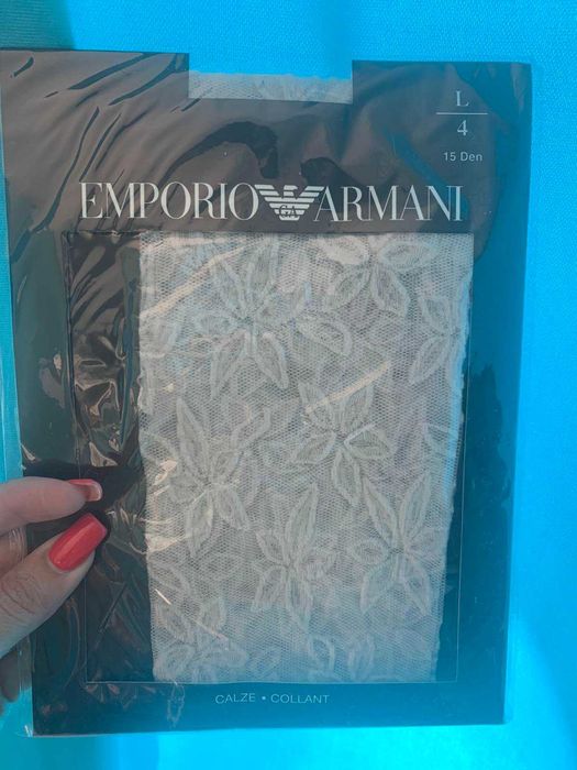 Фигурален чорапогащник Emporio Armani, размер L
