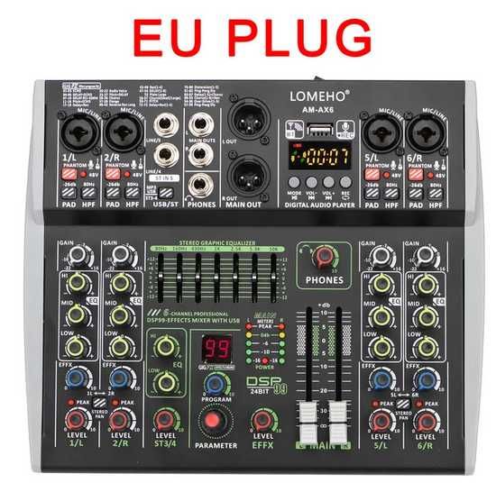 Mixer 6 canale sonorizari XLR ca si Behringer Bluetooth Usb