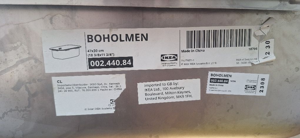 chiuveta inox pentru conversie camper