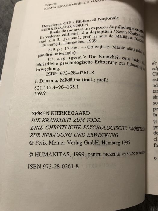 Soren Kierkergaard boala de moarte