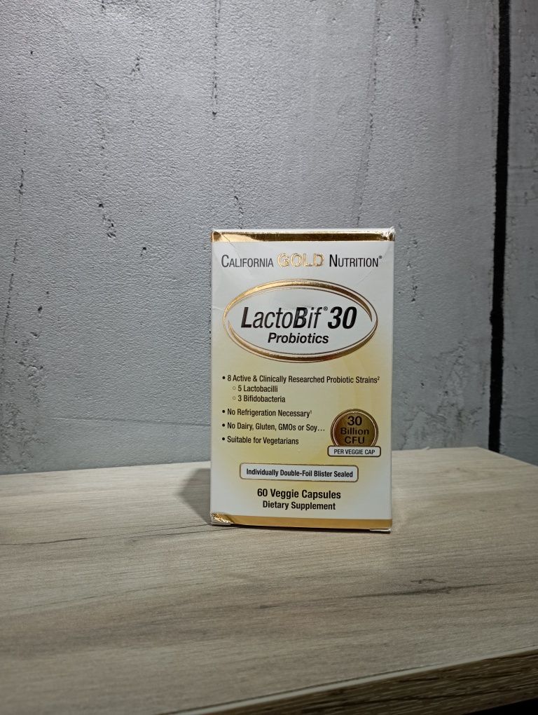 California Gold Nutrition LactoBif 30 Probiotics 60veggie capsules