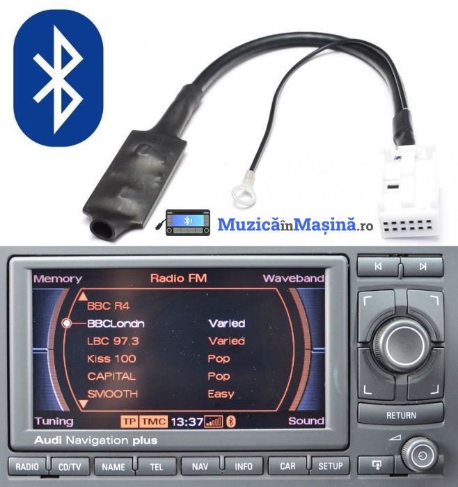 Interfata Adaptor Bluetooth RNS-E pt Audi A3, A4, Exeo (nu auxiliar).