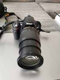 Aparat foto Nikon D5200 + 50mm-1.8G+18-140mm