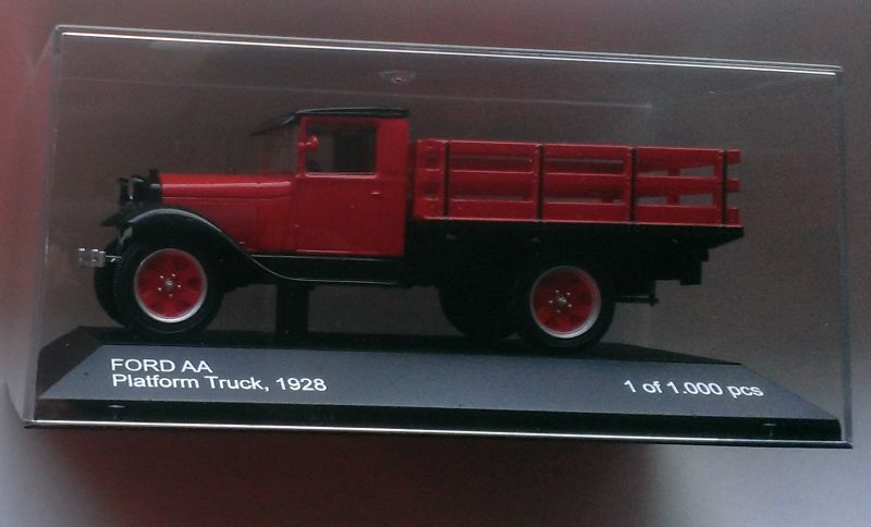 Macheta Ford AA 1928 rosu - Whitebox Camion 1/43