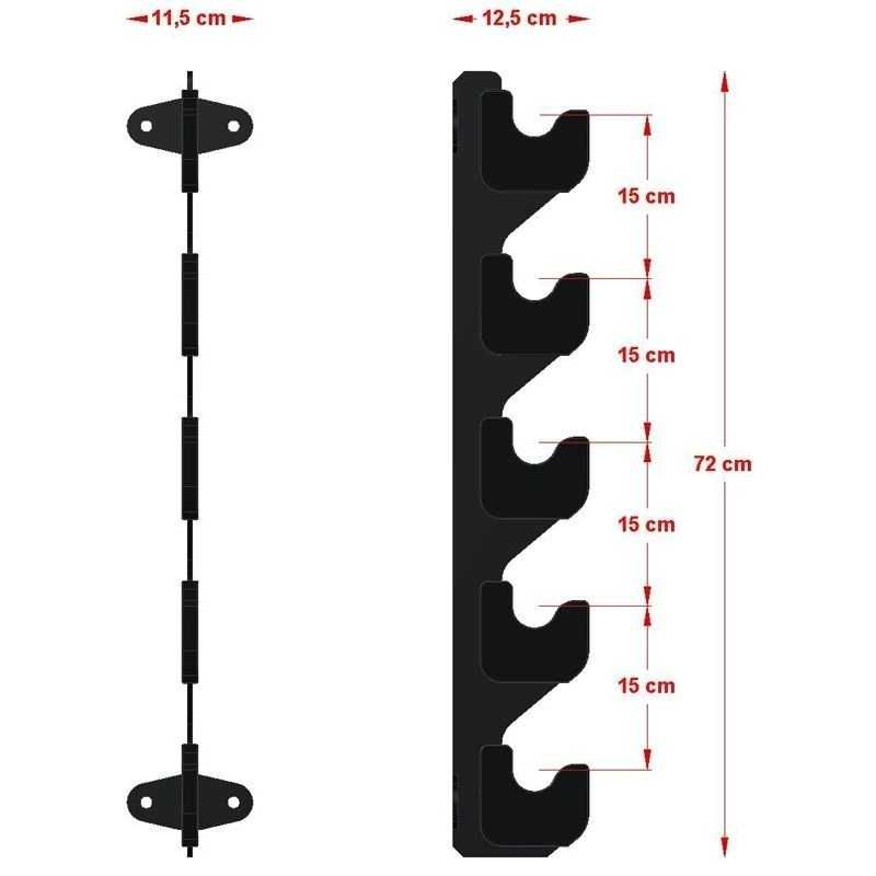 Стойка за Лостове ATX Barbell Gun Rack - 5 броя, Поставка за Щанги