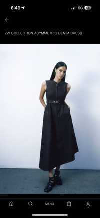 Дънкова рокля Zara - М размер, нова с етикет