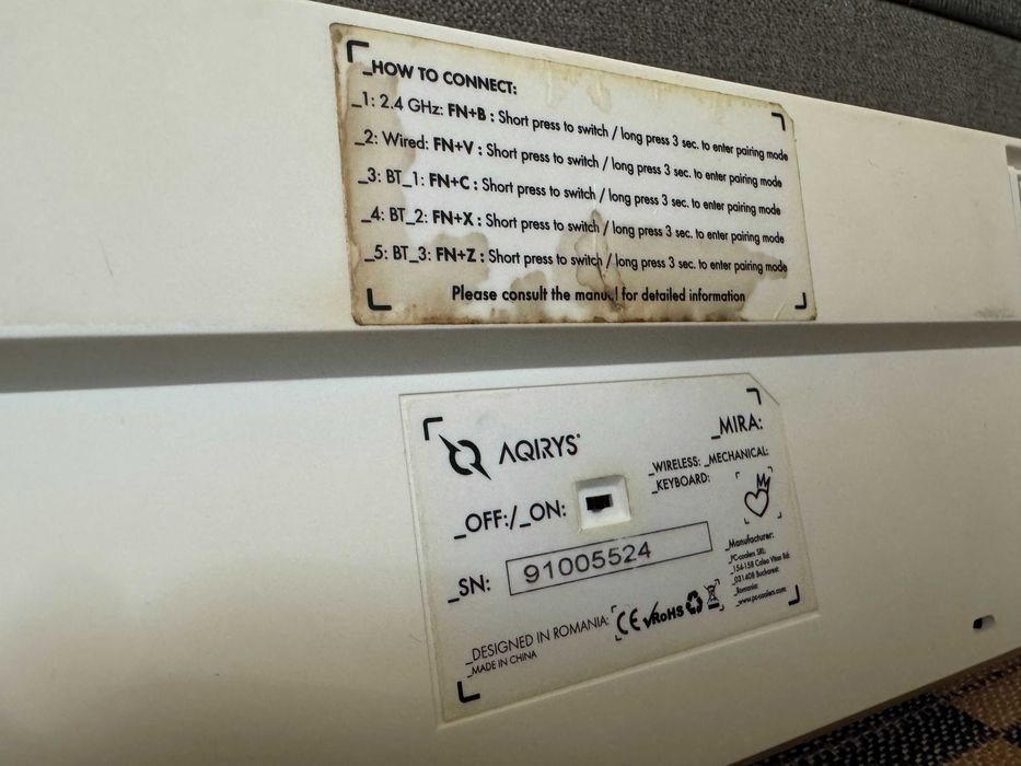 Tastatură gaming Aqirys Mira - White