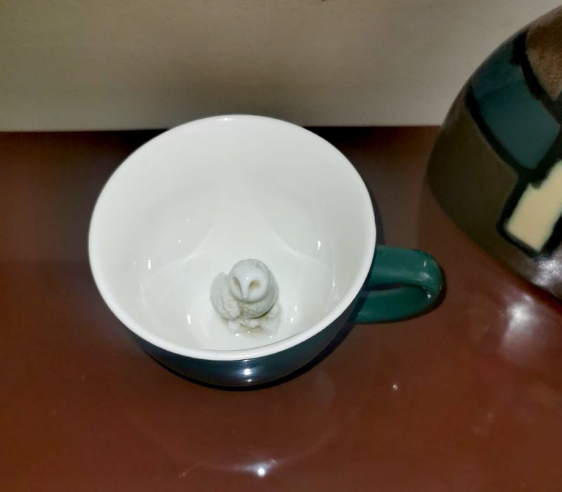 Керамична чаша за кафе чай с игрив мотив супер закачлив подарък !