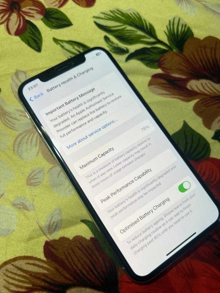 Iphone X 256 gb 78 %