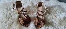 Vand sandale piele animal print