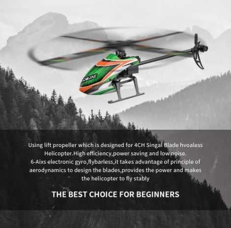 Eachine E130 RC Helicopter 2.4G 4CH 6-Axis Gyro Altitude Hold