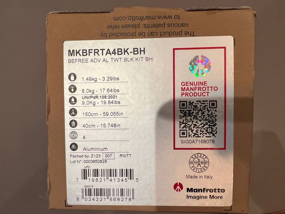 Трипод ,статив за фотоапарат Manfrotto Befree Advanced Alu Travel Kit