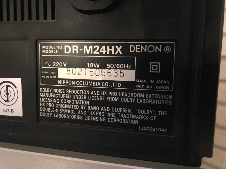 Denon DRM-24HX negru 3 capete