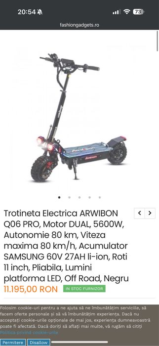 Trotineta dual 6000w