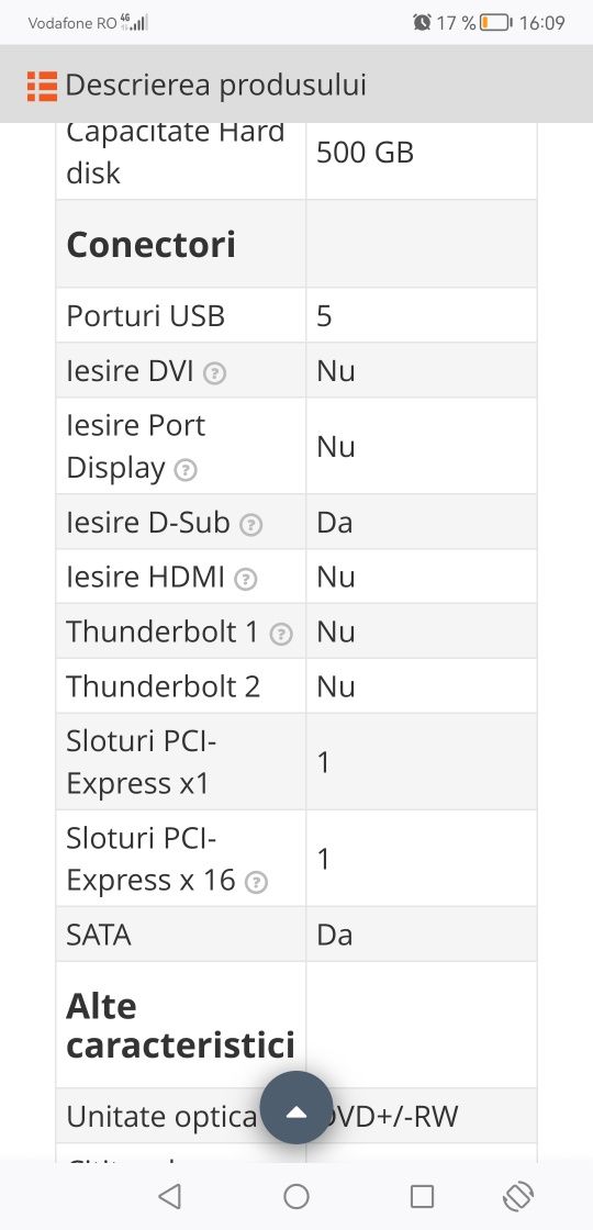 Vind sistem desktop lenovo thinkcentre