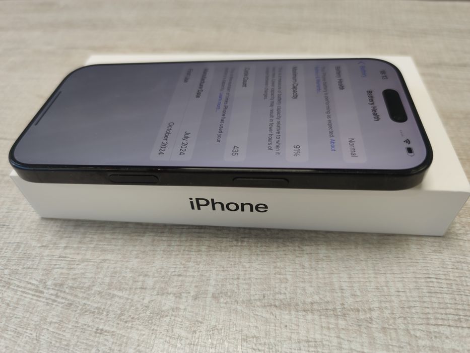 Iphone 16 pro 512gb Black 91% Battery , Епъл гаранция!