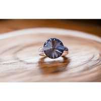 Сребърен пръстен проба 925 с кристал swarovski rivoli crystal silver n